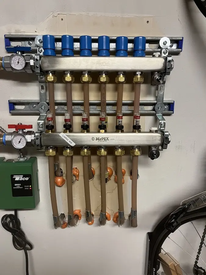 Plumber performing Gas Line Installation at a residential property in North Charleston